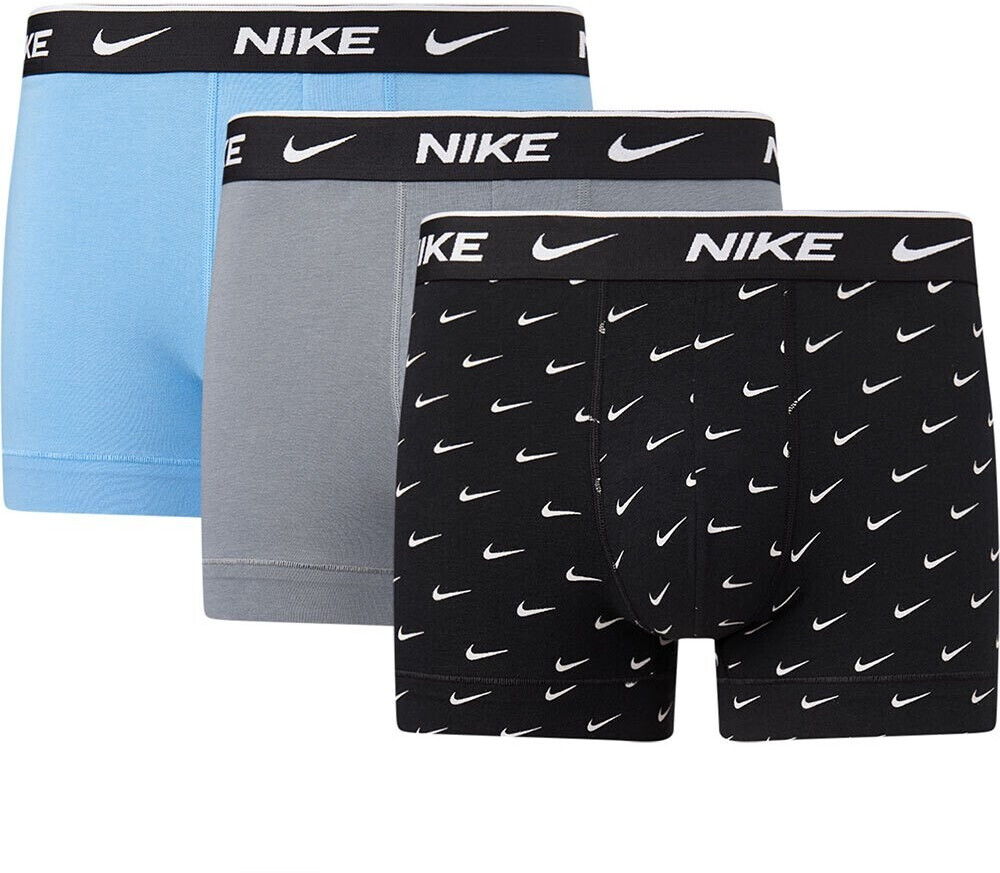 swoosh (KE1008-9JI) ab Nike € 27,99 print/cool blue bei | 3-Pack Boxershorts black Preisvergleich grey/university