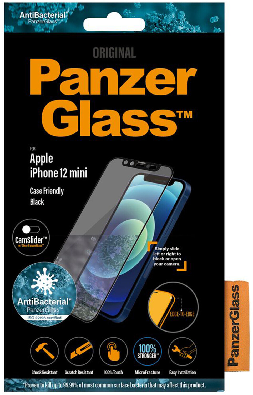 PanzerGlass Edge-to-Edge CamSlider iPhone 12 mini