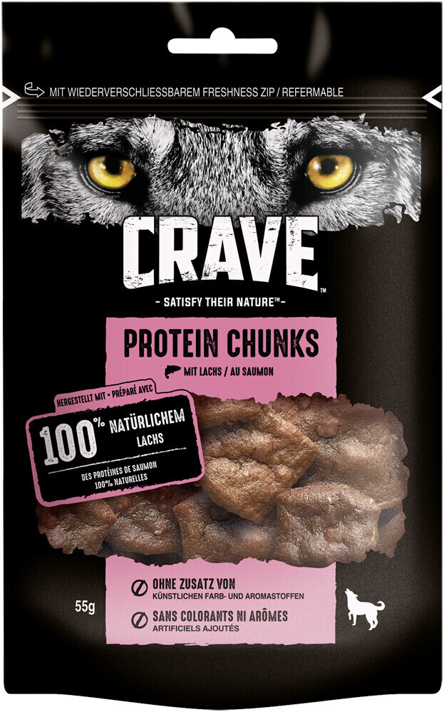 Crave Petfood Dog Protein Sachet with Salmon 55g