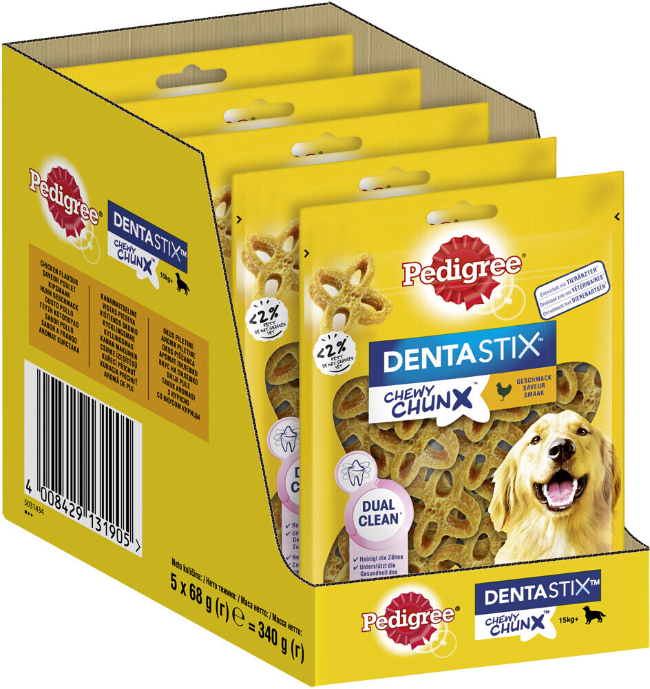 Pedigree DENTASTIX Chewy Chunx Mini 5-15kg with chicken 5 x 68g