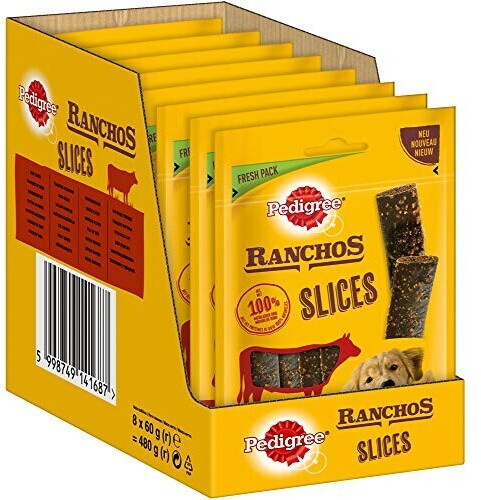 Pedigree RANCHOS Slices Sachet with beef