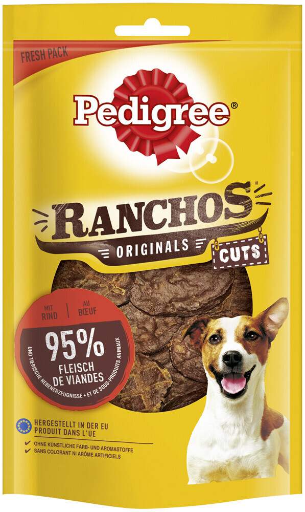 Pedigree RANCHOS Originals Cuts sachet with beef 65g