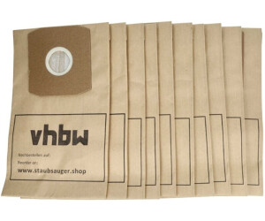 vhbw 10 Papier Staubsaugerbeutel für Staubsauger Daewoo RC-4005, RC-4006,