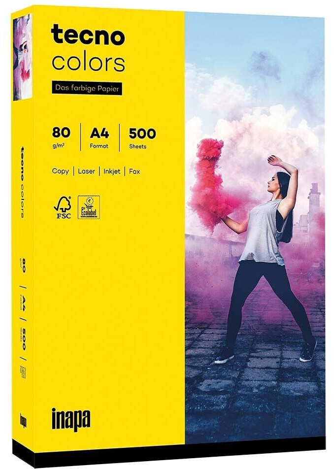 inapa tecno colors A4 80g yellow (2100011402)