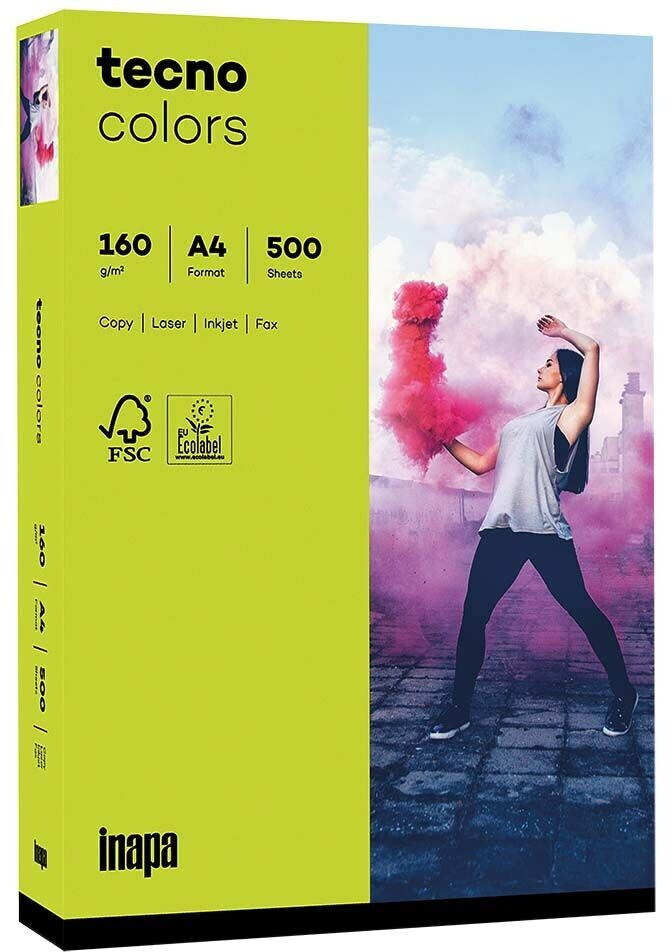 inapa tecno color A4 160g green (2100011378)