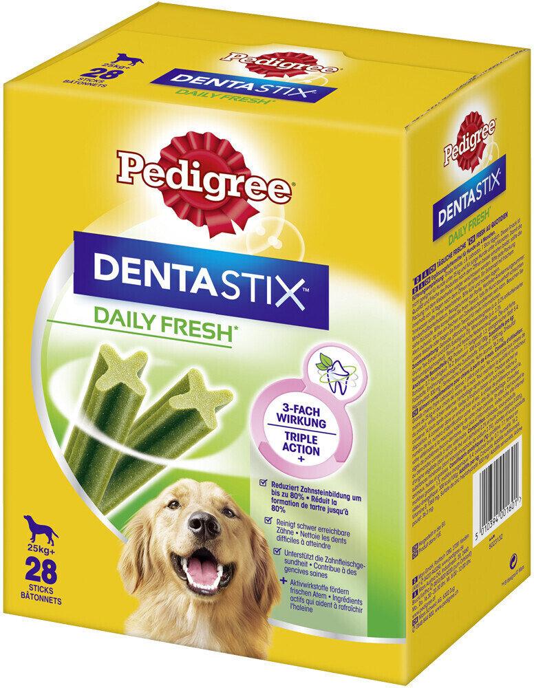 Pedigree Bâtonnets à mâcher Dentastix Fresh pour grand chien (4 x 28 pièces)
