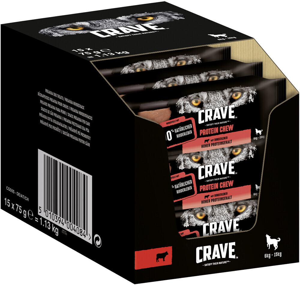 Crave Petfood Dog Protein Chew small/medium with Beef