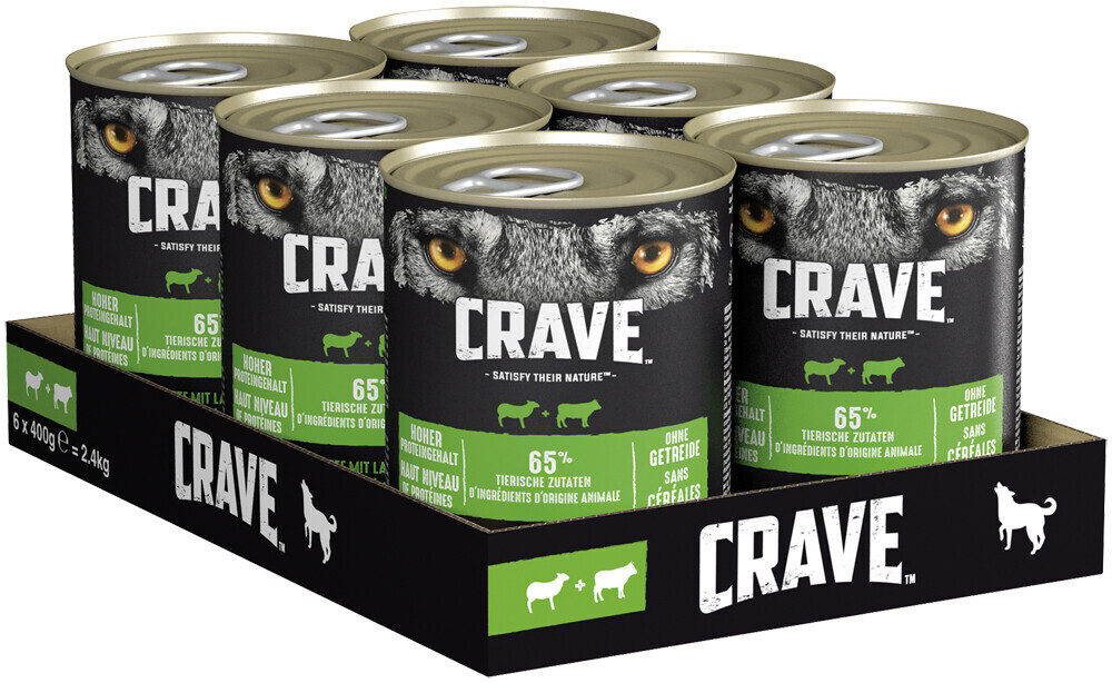 Crave Petfood Can with lamb and beef