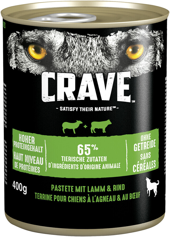 Crave Petfood Can with lamb and beef 400g