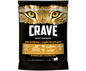 Buy CRAVE Cat Adult Cat Dry Food Turkey Chicken from 13.76 Today Best Deals on idealo