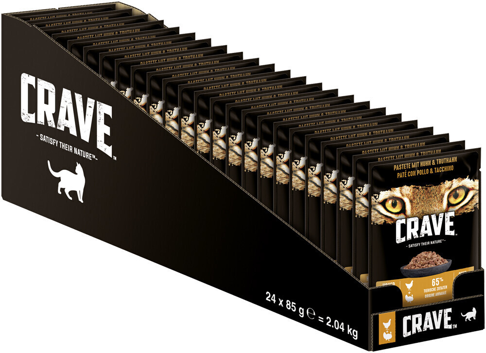CRAVE Pâtée pour chat 24x 85g CRAVE Pâtée pour chat 24x 85g