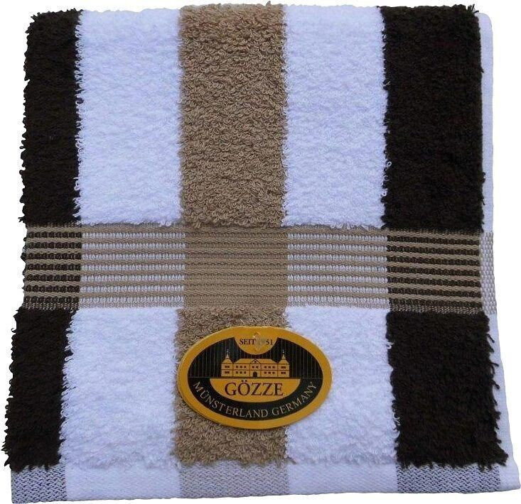 Gözze New York Stripes 70x140cm White/Mocca/Maroon
