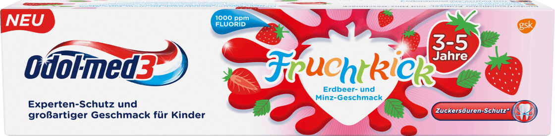Odol-med3 Fruit Kick Toothpaste 3-5 Years (50ml)
