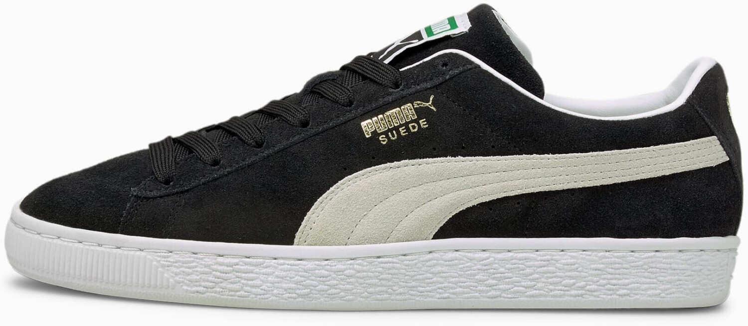 Puma suede negro con blanco 2025