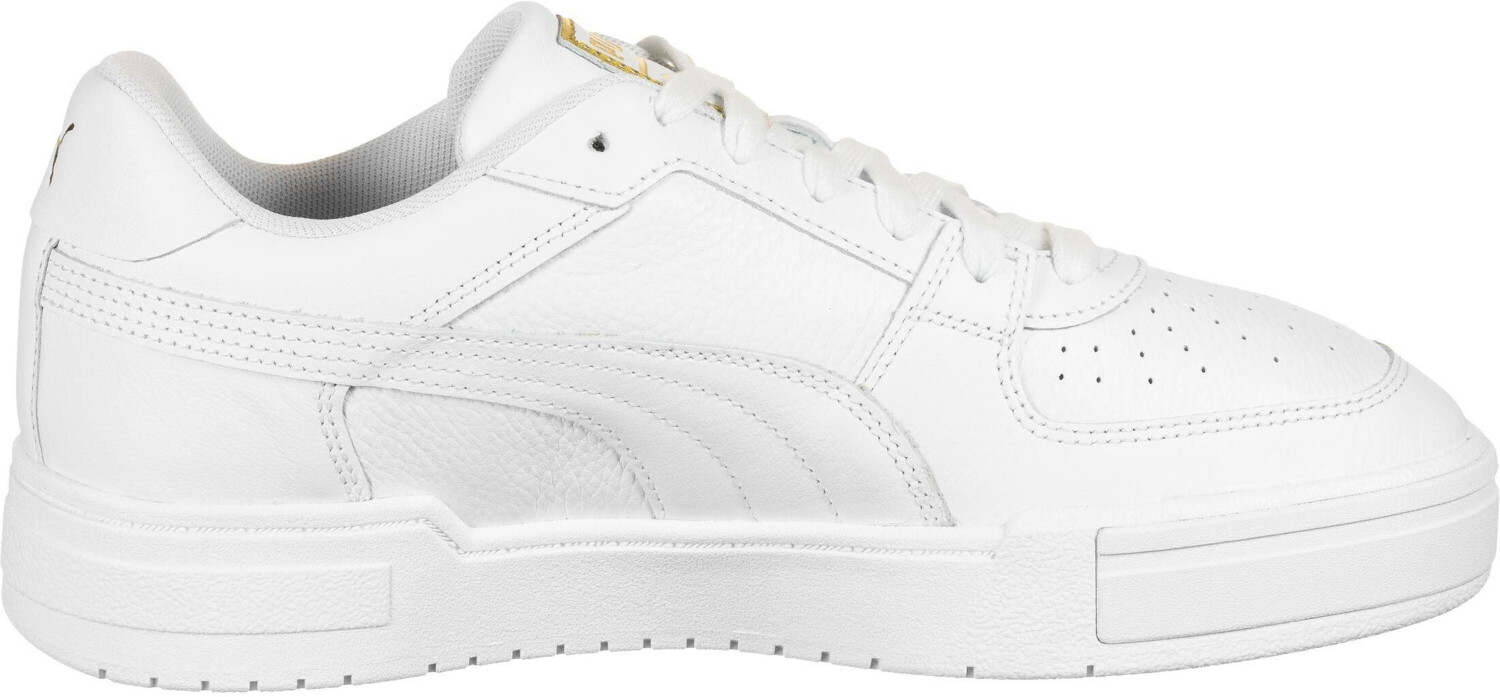 puma ca pro premium trainers in white and tan