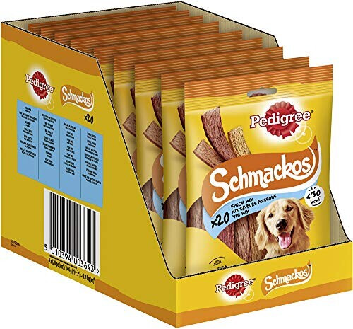 Pedigree SCHMACKOS Pouch with fish 180 pieces