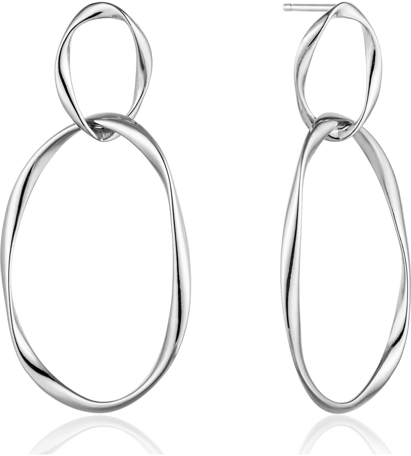 Ania Haie Swirl Nexus Earrings silver