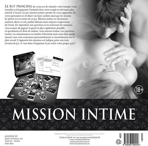 Tease & Please Mission Intime (Langue Française) Jeu de Société pour  Adultes - Jeux Sexuel Adulte Couple pour une Nuit Excitante avec votre  Partenaire