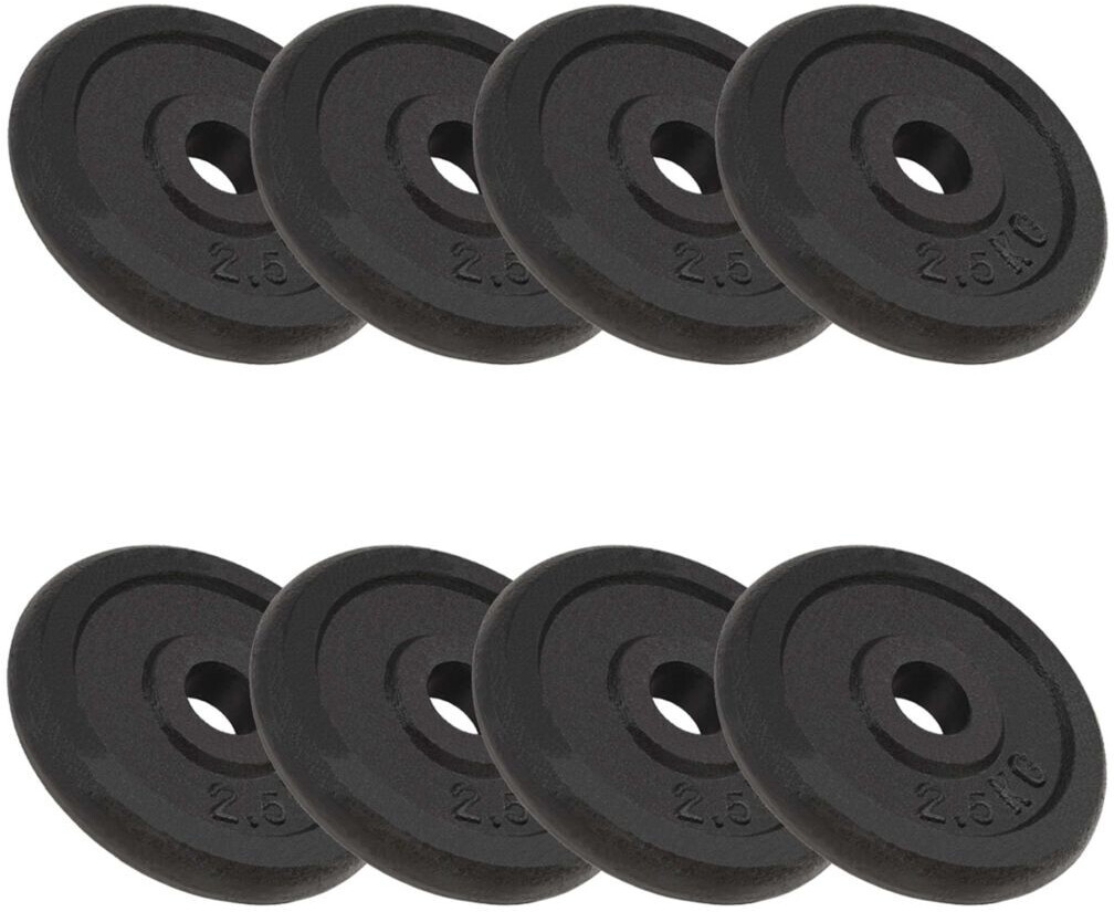 vidaXL Weight Plates 8 PCS 20 kg