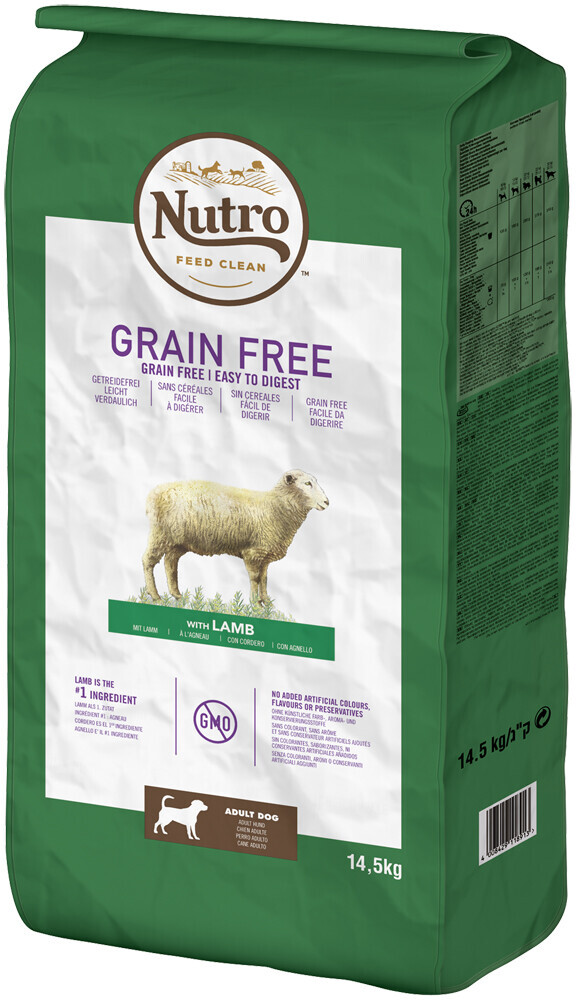 Nutro Dog Grain Free Adult Lamb 14,5kg
