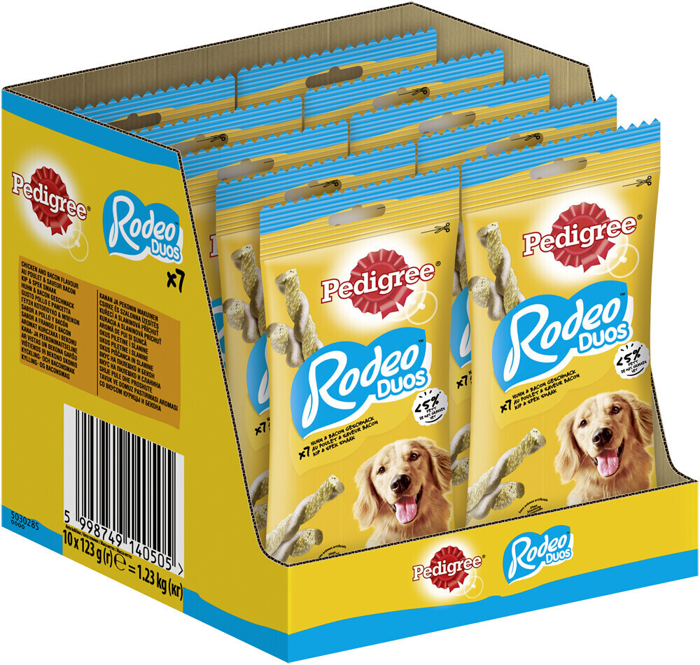 Pedigree RODEO Duos with chicken and breakfast bacon 10 x 7 pieces