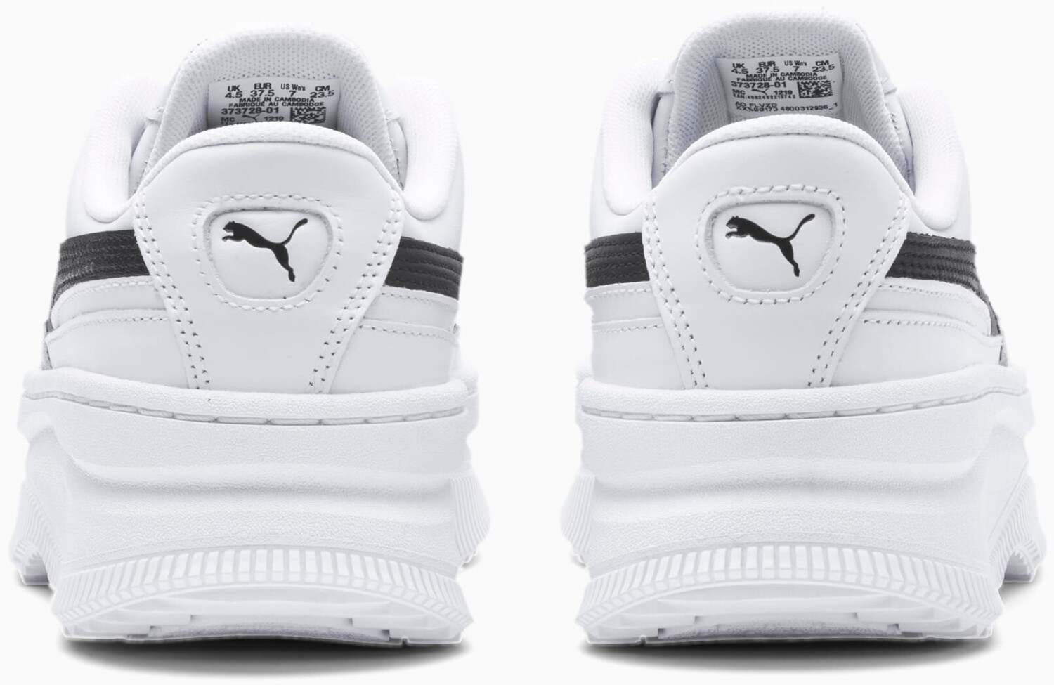 puma white leather deva trainers