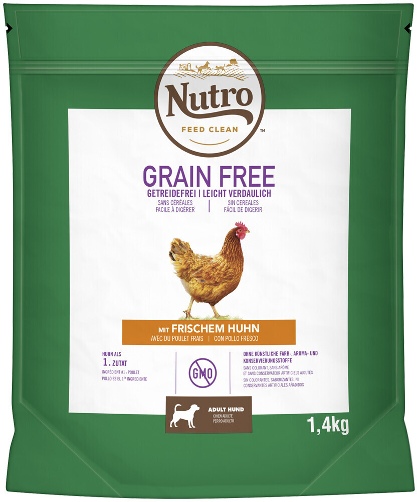 Nutro GRAINFREE Dog Adult 10-30kg with Chicken 1,4kg