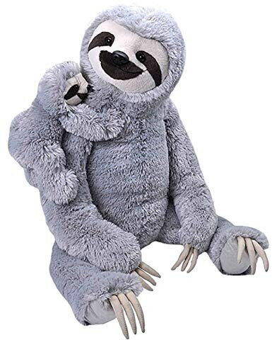Wild Republic Jumbo Mom and Baby Sloth 30-Inch