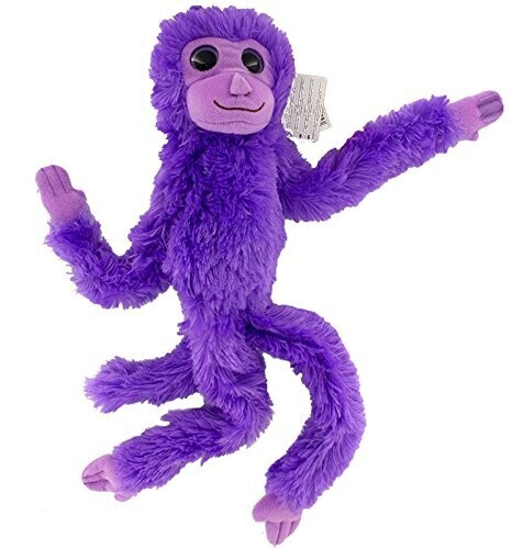 Aurora World 9-inch Colourful Hanging Chimp Purple