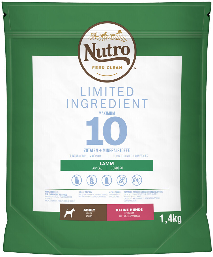 Nutro LIMITED INGREDIENT Dog Adult Small Dogs Lamb 1,4kg