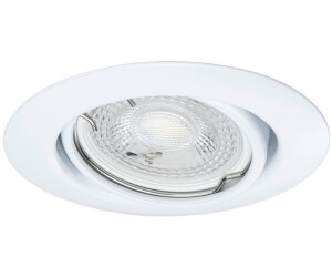 Set 10 Faretti Da Incasso LED Paulmann Base – Rotondi, In Ferro Spazzolato, GU10, Orientabili, Per Soffitto, 230V, Senza Lampadine