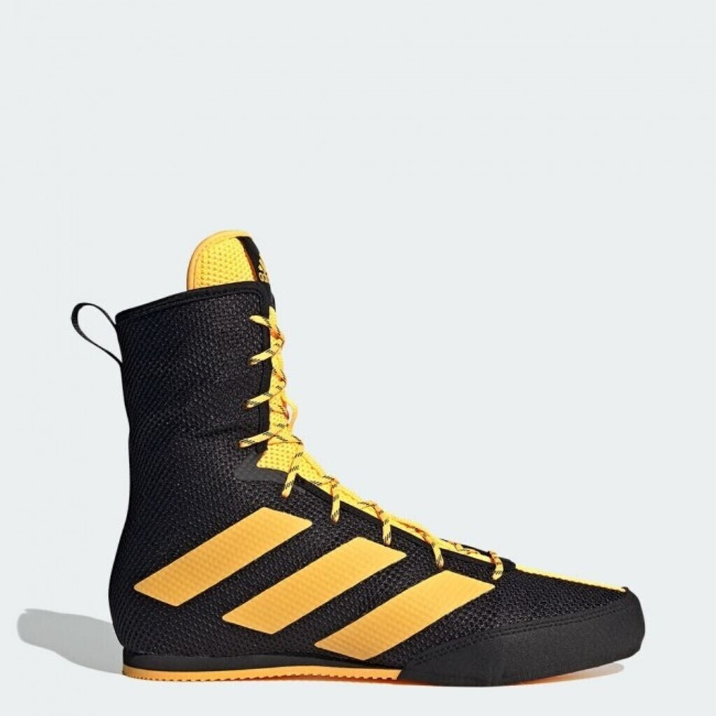 Adidas Box Hog 3 Boxing Boots, Cloud White/Gold Metallic/Black | Boxing and Martial Arts 