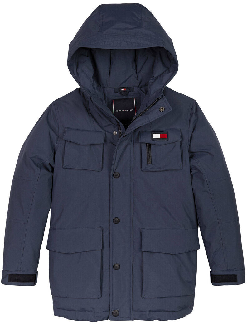 Tommy Hilfiger Hooded Cuffed Parka (KB0KB05889) navy