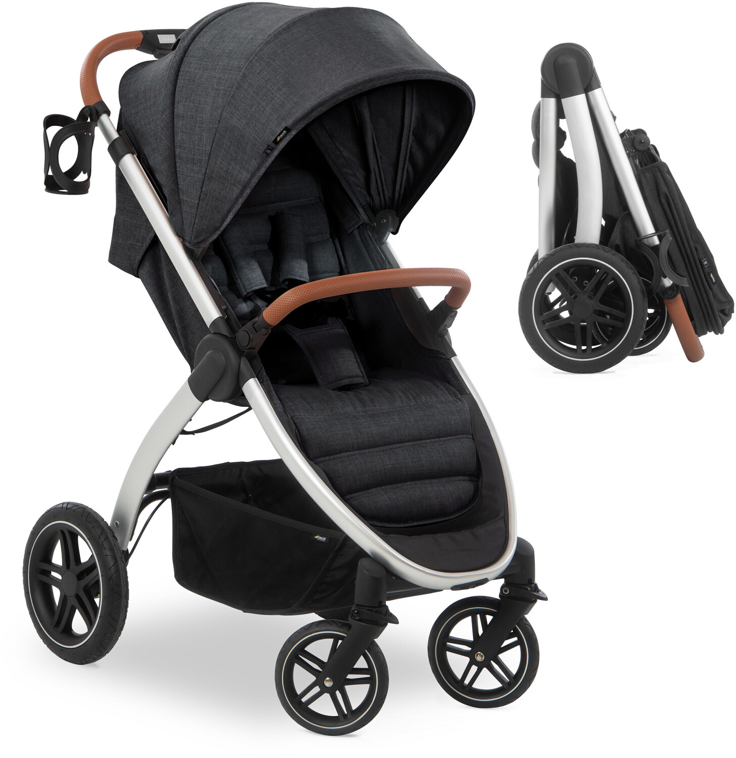 Hauck UpTown silver/melange black