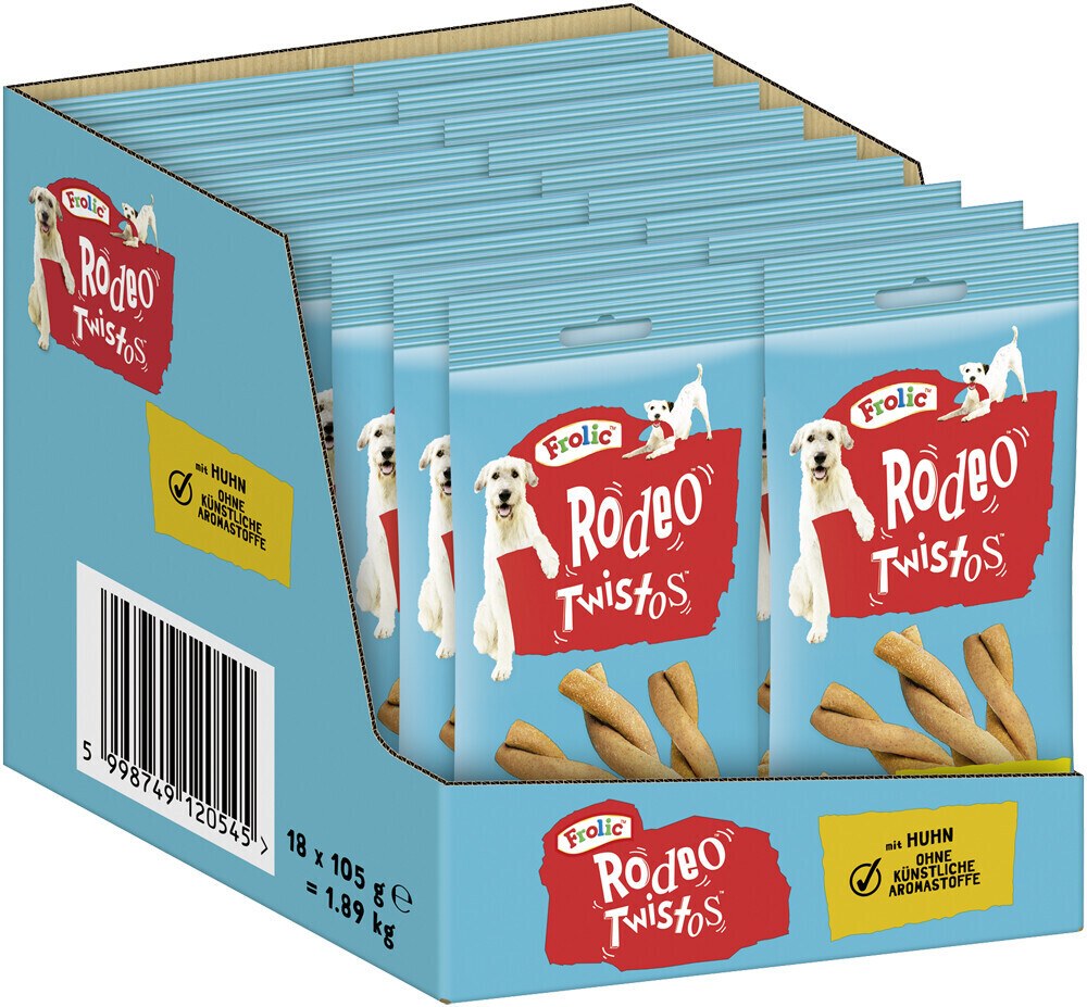 Frolic RODEO TWISTOS with poultry 18 x 6 pieces
