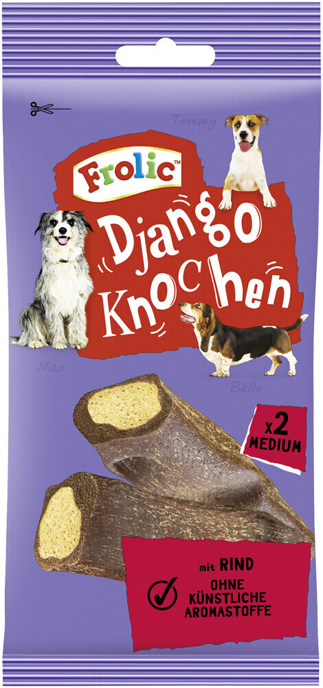 Frolic Django Bone for medium dogs with beef