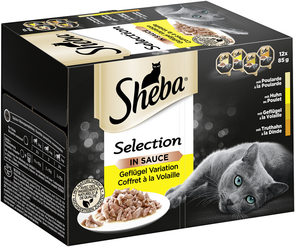 Sheba Multipack Selection in Sauce Poultry Variation 12 x 85g