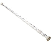 Foeska Teleskopstange Siler 125cm-220cm Duschvorhangstange ohne Bohren aus Edelstahl ausziehbare Kleiderstange durch Drehen verstellbar sicherer Halt f/ür Dusche und Badewanne 125 bis 220cm