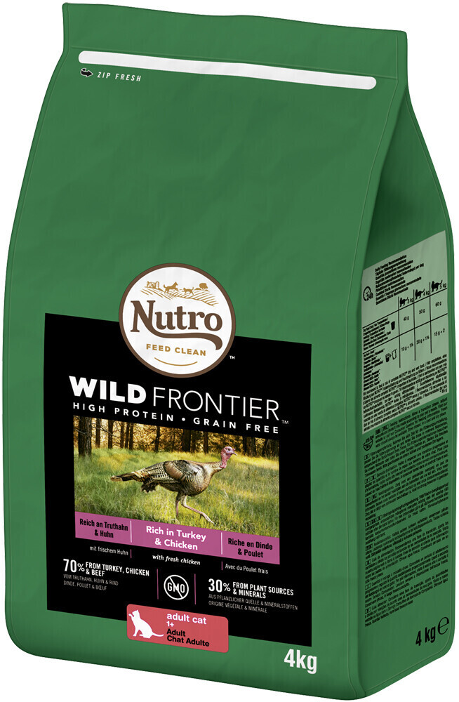 Nutro WILD FRONTIER Cat Adult with Turkey and Chicken 4kg