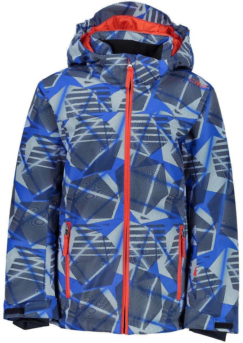 CMP Boy Jacket Snaps Hood (39W1924-06ZD) royal/bright blue/white