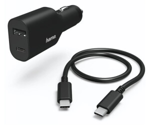 Hama Universal-USB-C-Kfz-Notebook-Netzteil, Power Delivery (PD), 5-20V/70W  ab 38,51 €