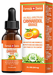Formula Swiss Huile de CBD 5% orange (10 ml)