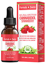Formula Swiss Huile de CBD 15% fraise (10ml)
