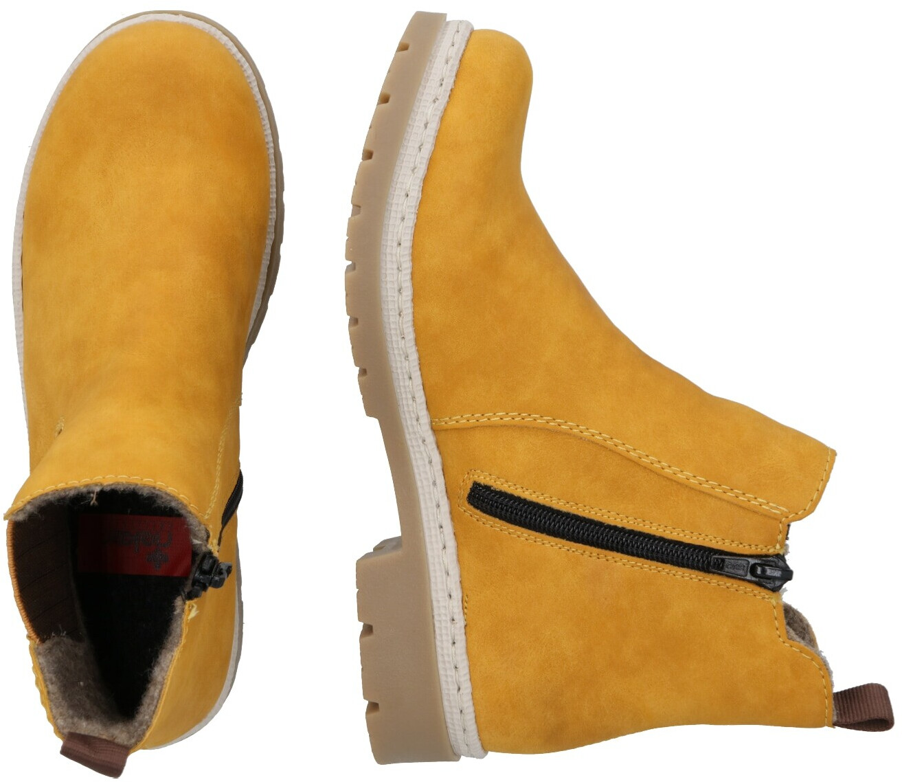 yellow chelsea boots