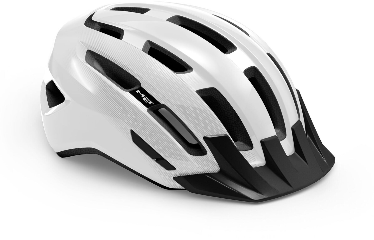 Photos - Bike Helmet MET Downtown Mips white/glossy 