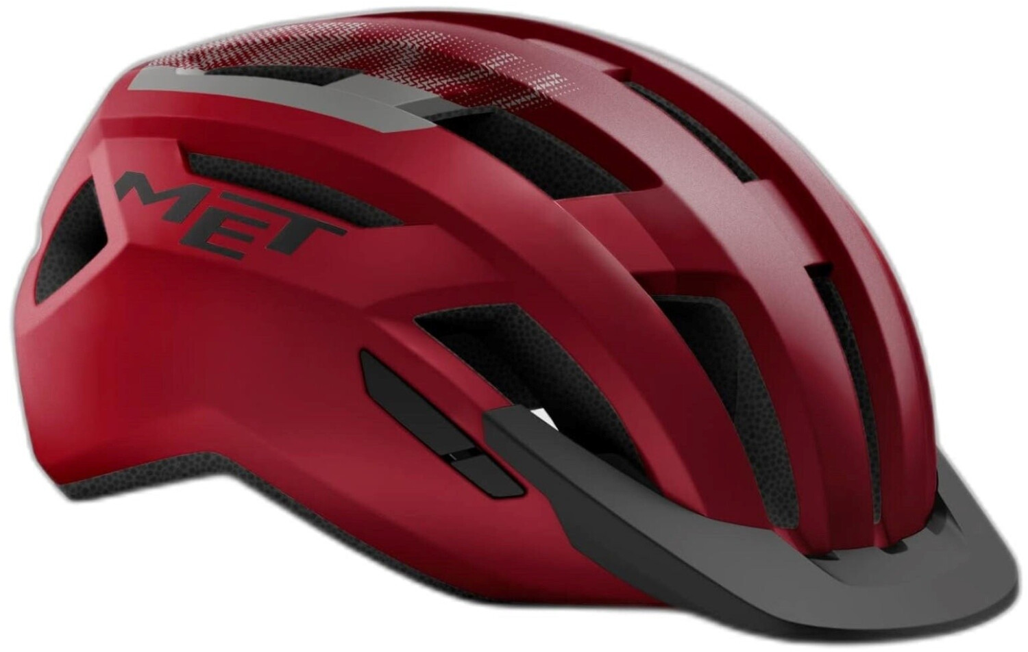 MET Allroad Helmet 2020 Black Red/Matte