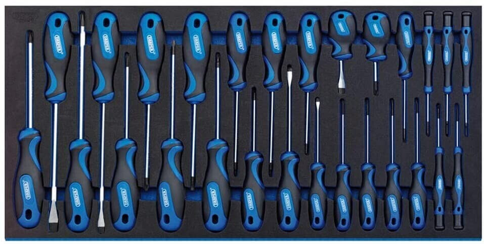 Draper 63406 Softgrip Screwdriver 27 Piece Set in Full Eva Insert Tray