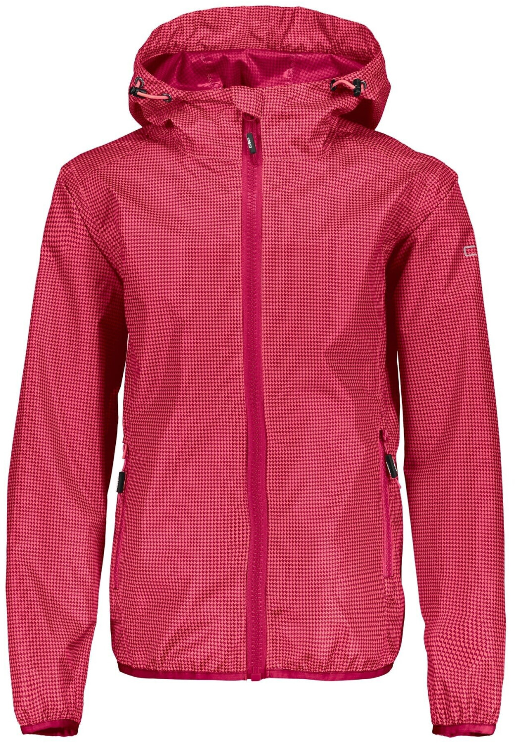 CMP Girl Packable Ripstop Jacket With Microcheck (3X57725-47YC) hibiscus