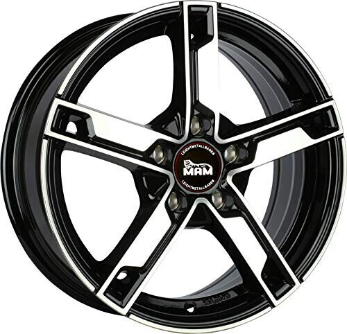 MAM W4 (7x17) black front polish