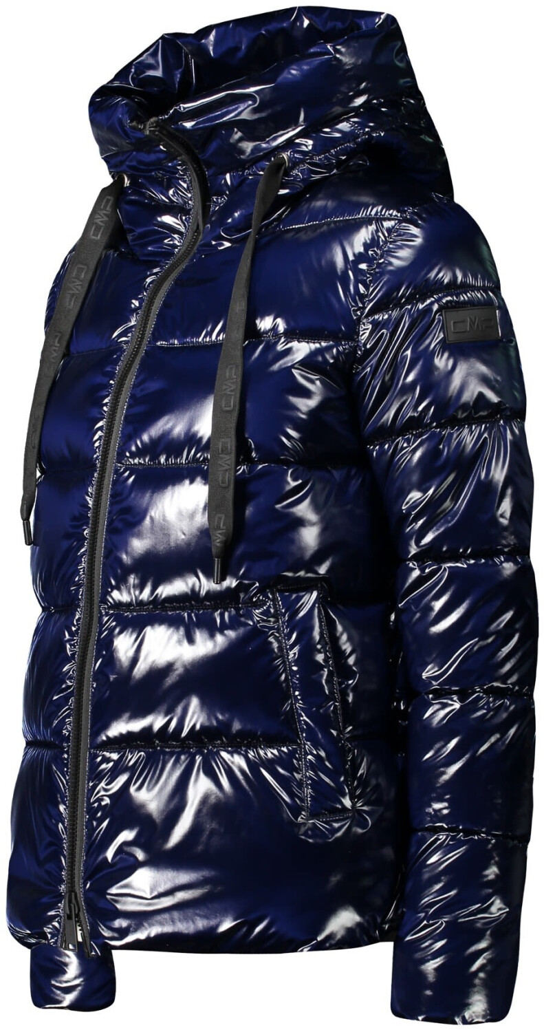 CMP Gloss-Finish Quilted Jacket (30K3536) black/blue